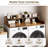 2-Tier Washer Dryer Countertop 54"x27.5", Laundry Topper with Storage Shelf/Drawers, White-123949320