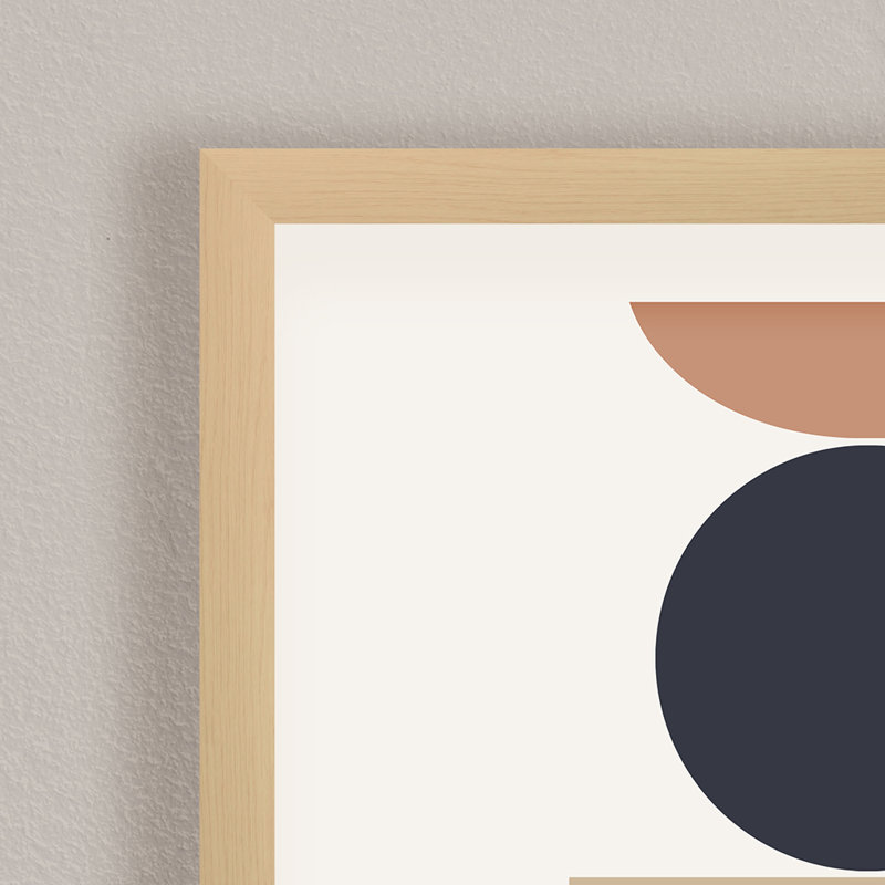 Abstract "Loving Shapes" Framed Print Wall Art, 20" H x 16" W