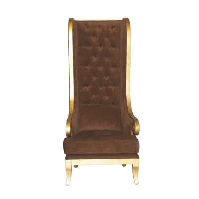 Chaise longue en chenille capitonnée Deeana