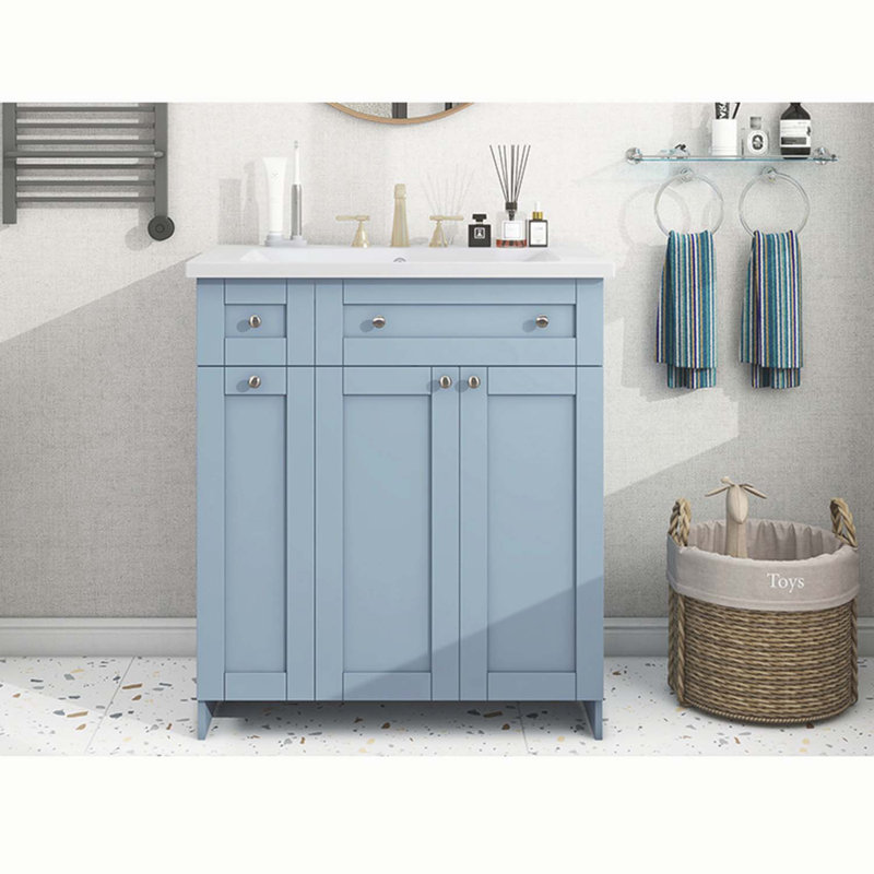Hemlat Freestanding Bathroom Cabinet