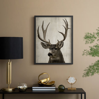 Impression encadrée Colorado Buck - bois massif