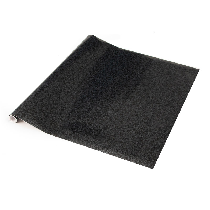 Neace 2m x 67.5cm Peel & Stick Wallpaper Roll, Granite Black