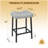 24 Inches Modern Double Needle Barstools With Metal Base-1129559211