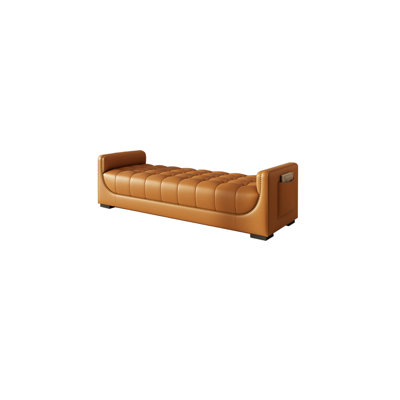 Ellyce Faux Leather Upholstered Bench