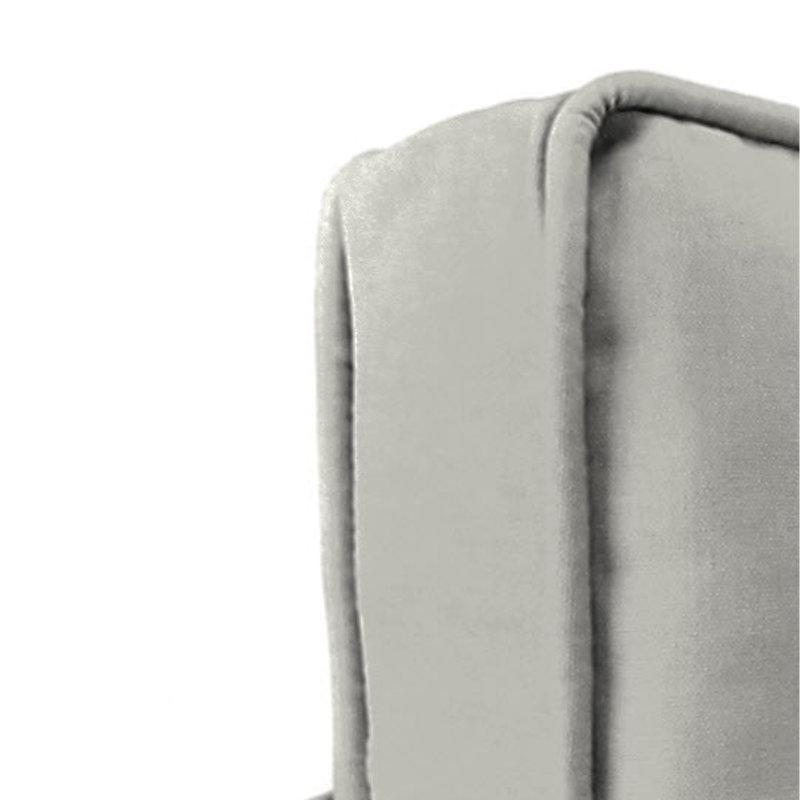 Sunbrella 22" x 45" Outdoor Deep Seat Cushion Set with Ties, Canvas Granite