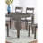 1Pc Contemporary Dining Table Rectangular Gray Finish