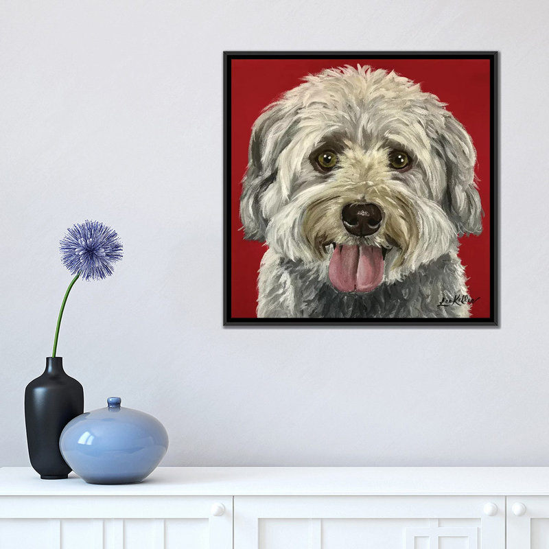 «Bentley the Havese», impression sur toile, H 26 po x l 26 po x P 1,5 po, Toile avec cadre noir