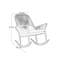 Chaise berçante élégante et stable