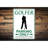 Golfer Parking Aluminum Sign-556172796