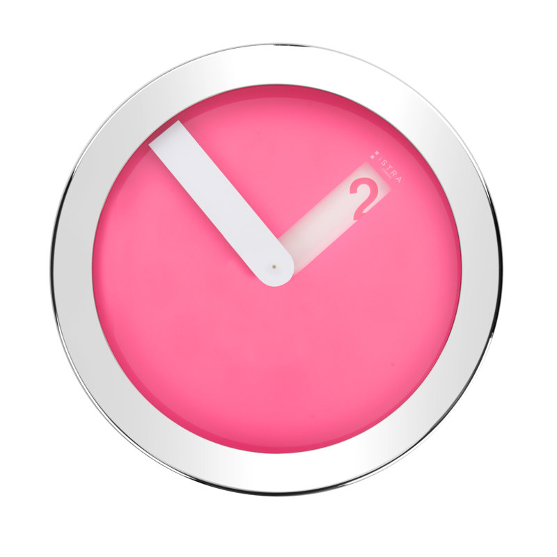 Stainless Steel Wall Clock, Pink