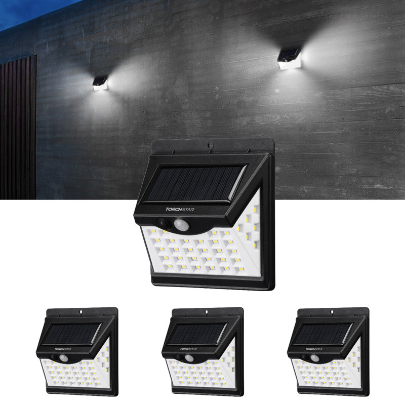 Luminoso 40 LEDs Solar Motion Sensor Security Light Outdoor IP65 Waterproof 6500K Pure White
