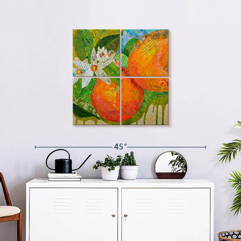 Yarlin Florida Oranges, 57" H x 57" W