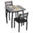 3 Piece Dining Table Set, Farmhouse Kitchen Table and Upholstered Chair, Metal Frame Square Dining Room Furniture-1887458926-1887458927-1887458921