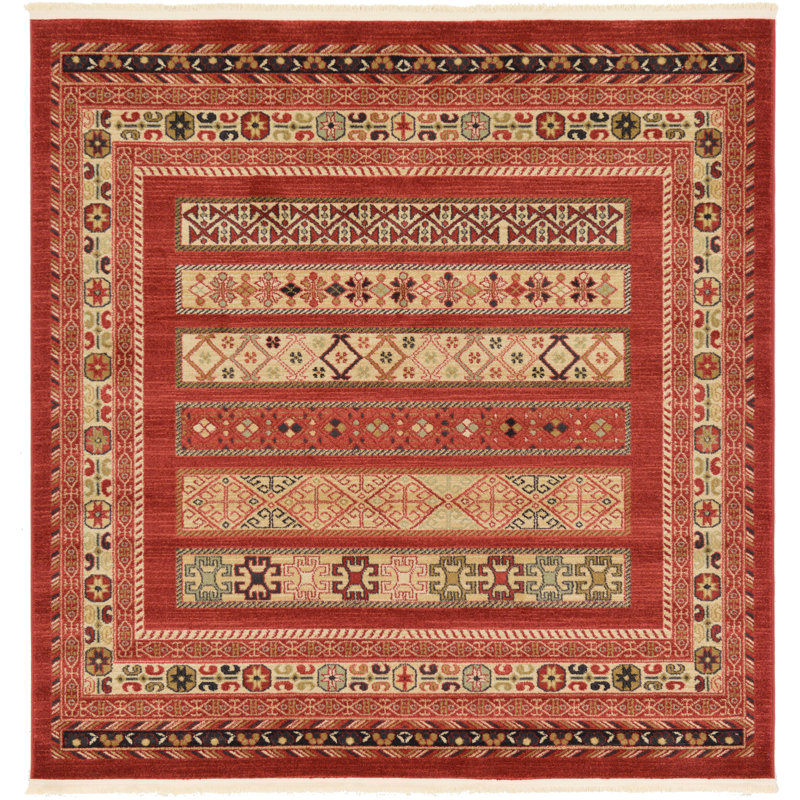 Jaeden Striped Indoor Rug, Square 6'1"
