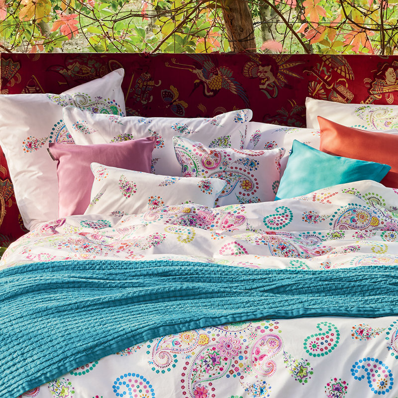 Gyana Pink/Blue/Green 80 TC Duvet Cover