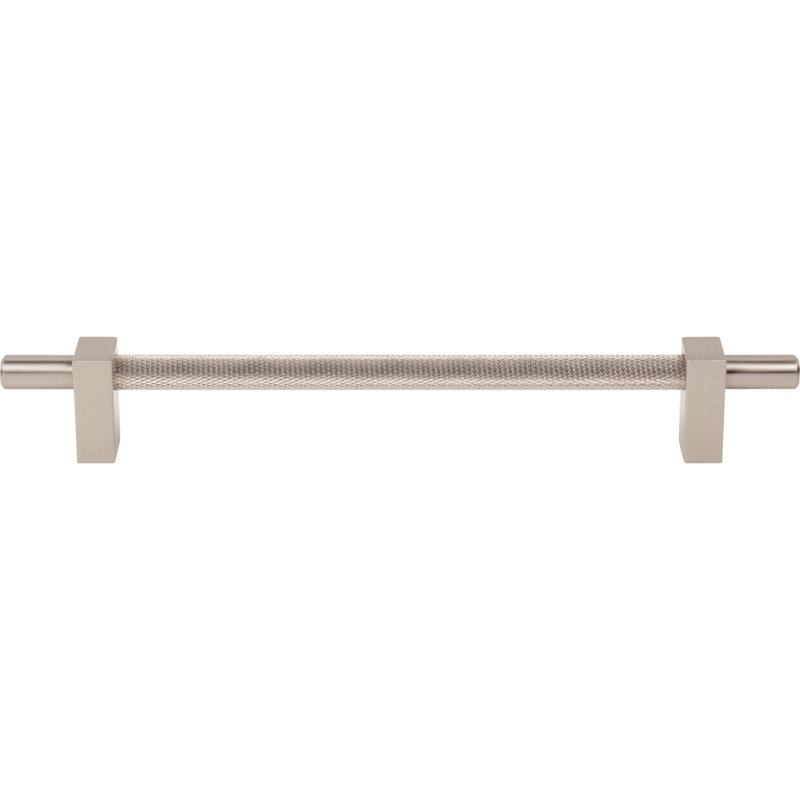 Larkin 3 Knurled Center Bar Pull, 5 1/16", Satin Nickel
