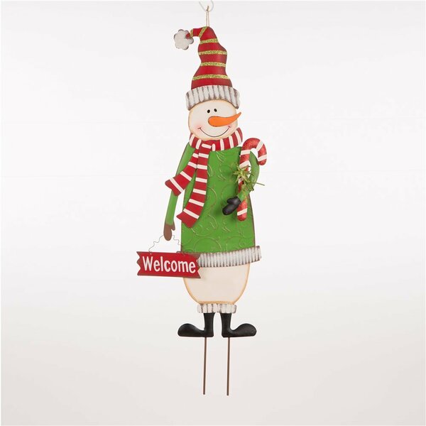 Glitzhome Christmas Snowman Yard Stake or Standing Decor or Wall Decor ...