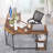 56.9" L Shaped Desk with Shelves Corner Computer Desk Large Table-1023504406