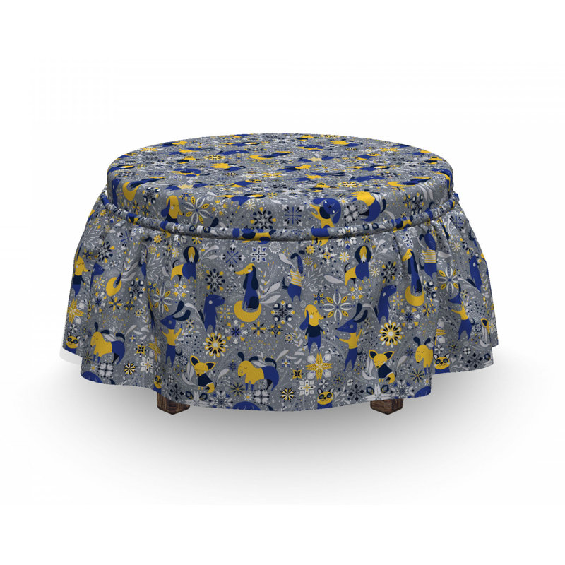 Housse pour repose-pieds chaotique décoratif