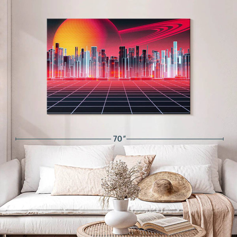 Kelan Digital Metropolitan, 32" H x 48" W