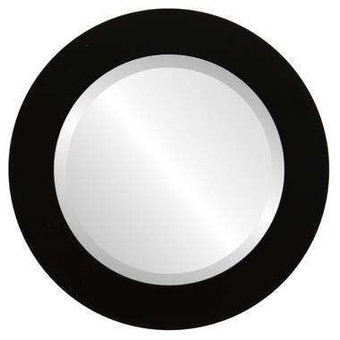 Corrigan Studio® Ishbel 32 Inch Wall Circle Mirror Large Round Black  Circular Mirror,Bathroom Make Up Vanity Mirror