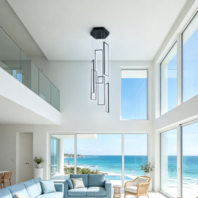Luminaire suspendu lustre 6 lumières Clatterbuck
