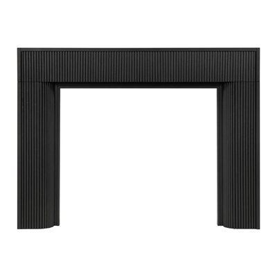 Hazel Wood Fireplace Mantel Surround - 56" x 42" Opening - 80" x 54" Overall - Sable Stain