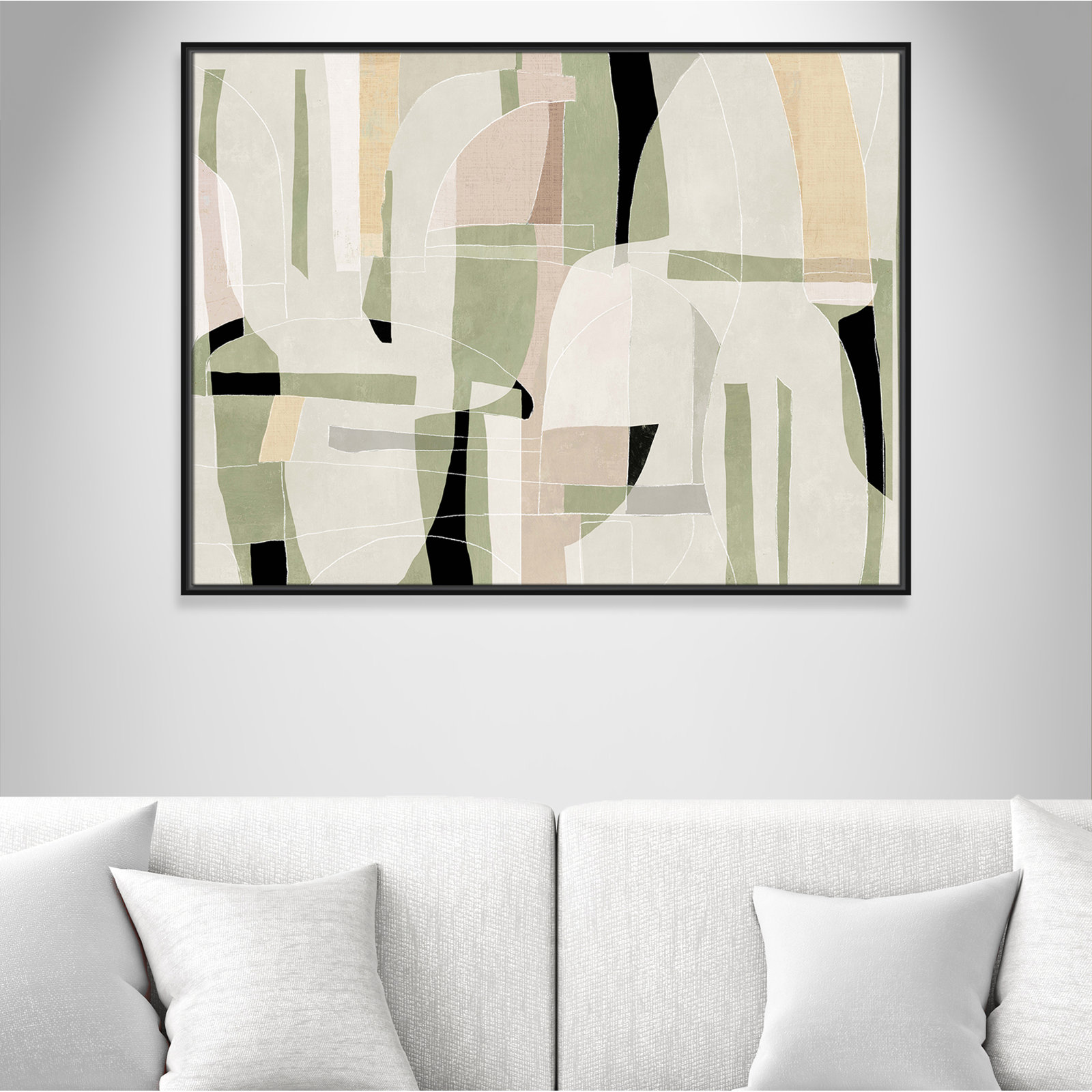 Brienne "Sunny Barcelona" Print, Black, 41.5" W x 31.5" H