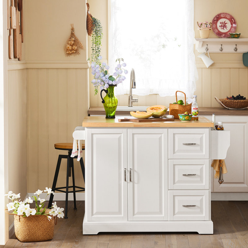 Norma Wood Kitchen Island