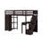 Twin Loft Bed With Drawers,Desk And Stairs-2098774154
