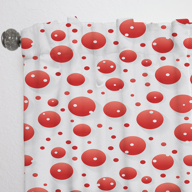Playful Polka Dots I - Rideau abstrait - Rideau abstrait obscurcissant - 1 panneau, L 52 po x L 84 po