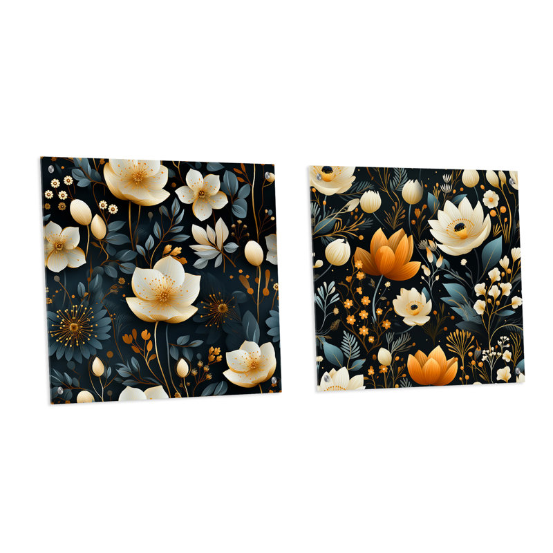 Ensemble de 2 verres muraux en acrylique Isaacson, H 36 po x l 73 po