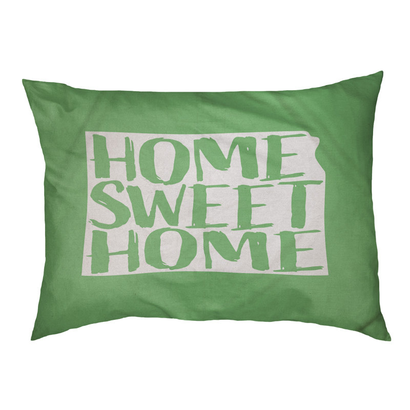 Oreiller pour chien d’intérieur doux kansas home, Petit (l 28 po x P 18 po x H 6 po), Vert