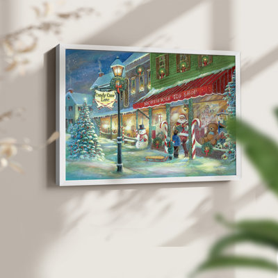 Candy Cane Lane -Framed Print - Restickable