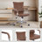 Dareece Leather Task Chair with Padded Arms-1790940186