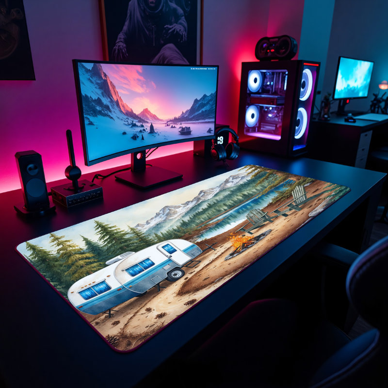 Polyester Desk Pad, 23.6x13.8