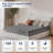 10 Inch Multilayer Hybrid Mattress - Ergonomic Design with Memory Foam and Pocket Spring, Medium Firm Feel, Gray-107191276-107191281