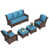 Bleu paon est en rupture de stock