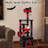 52" Gothic Cat Tree with & Condo Hammock& Hanging Spider Toy