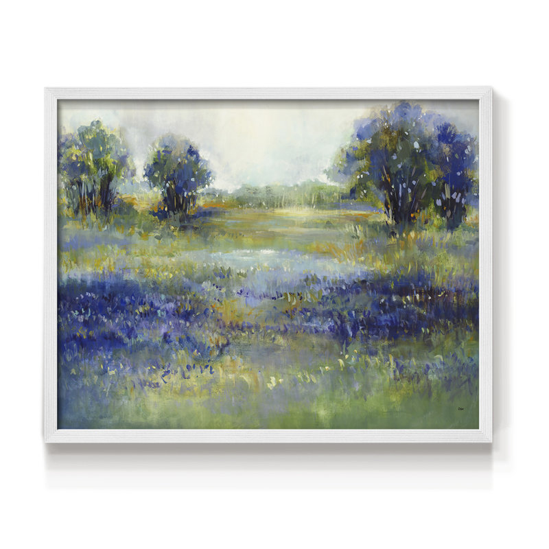 Vue de fleurs sauvages - impression encadrée - réaménageable, H 8 po x l 10 po, Blanc