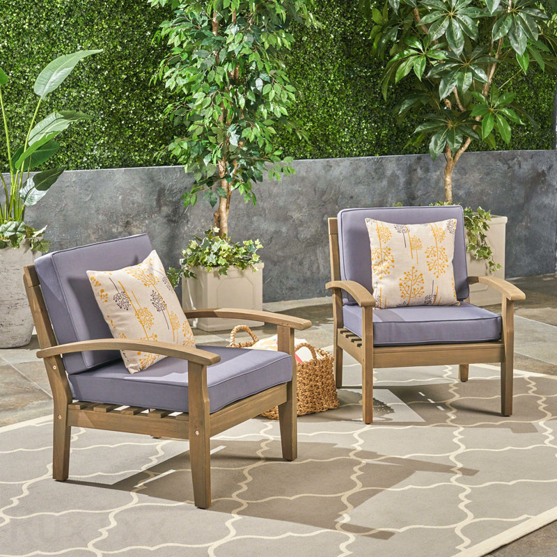 Patio Club Chair, Gray