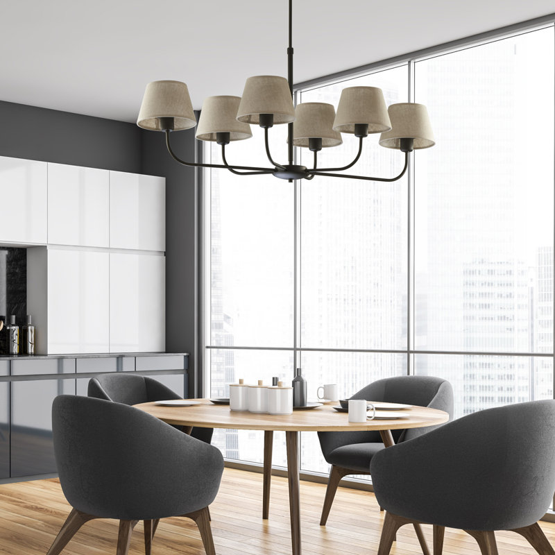 Younker 6 - Light Shaded Chandelier