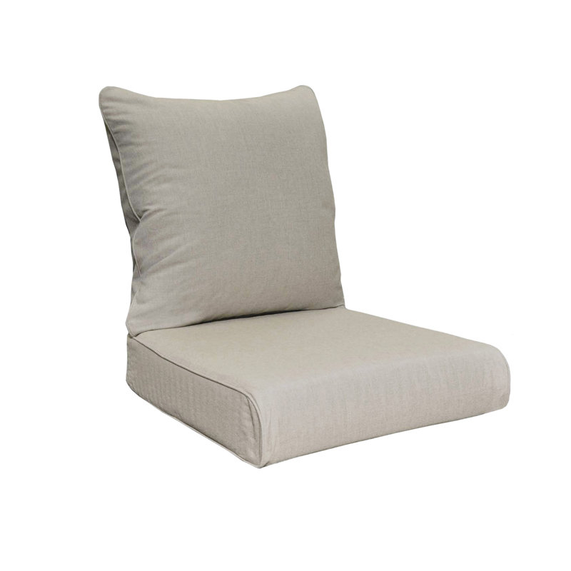 Sunbrella® Premium Outdoor Deep Seating Cushion, Cast Silver