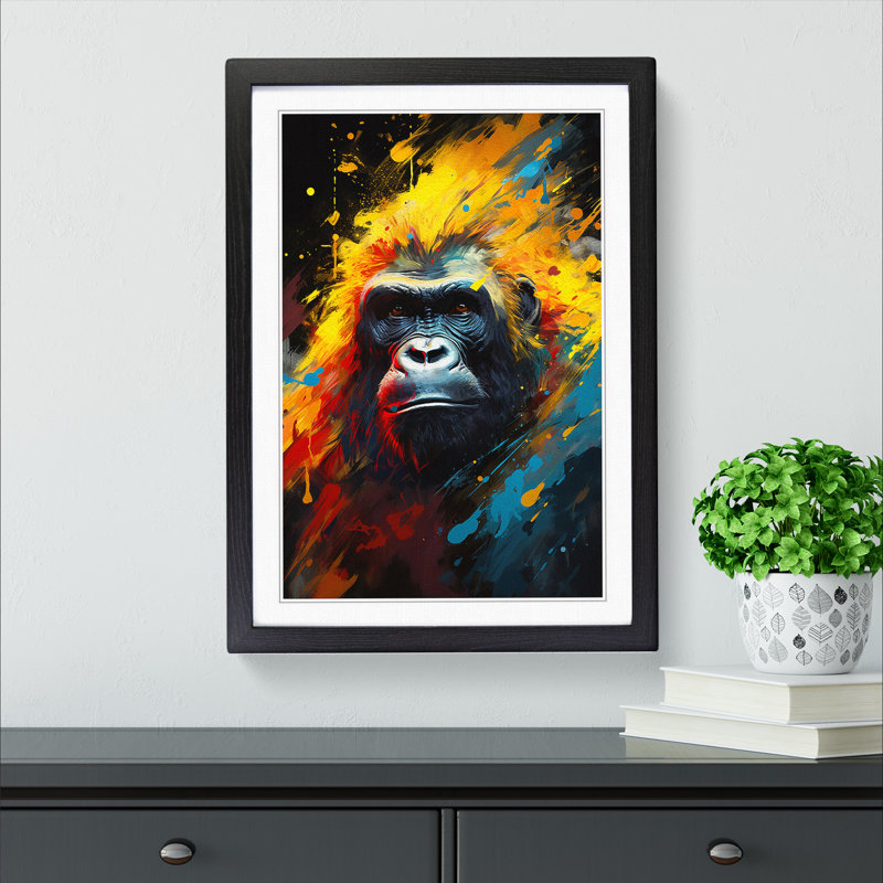 Gorilla Abstract - Framed Print