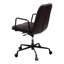 Chaise de bureau rotative à 360 degrés avec siège réglable, fabrication en cuir fleur, base à 5 branches et roulettes, capacité de poids de 220 lb, siège de 19 po, matériau de tournage vertical de 19 à 22 po, avec