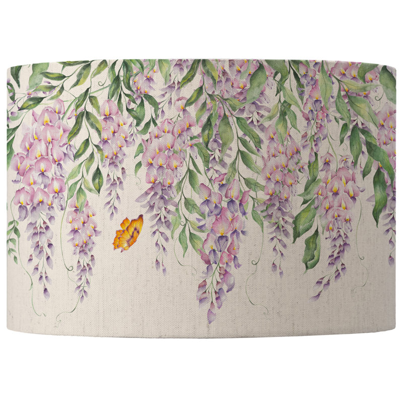 Round Lamp Shade ( No Direct Attachment Method ) in Purple, 29cm H x 50cm W x 50cm D