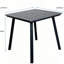 Table de salle à manger carrée avec trou pour parasol - Table d'extérieur résistante aux intempéries avec plateau en WPC et structure en fer durable, élégante pour le jardin, le balcon et la cour-323300607