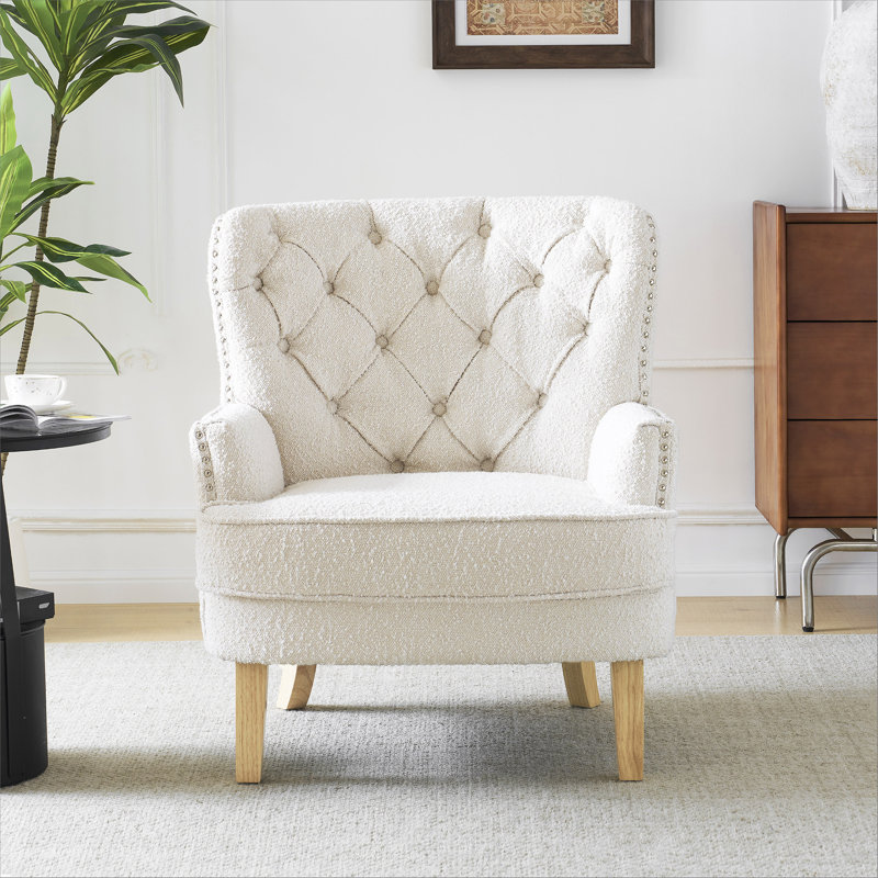 Fauteuil club 29,5 po Marterius, Tissu beige
