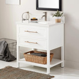 30" Robertson Single Bathroom Vanity Set with Rectangular Undermount Sink