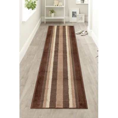 Tapis géométrique carré beige à poils longs antidérapant
